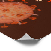 Conceptueel Afbeelding van griep dat griep veroorz Poster (Hoek)