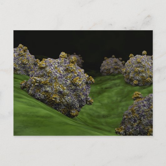 Conceptueel Afbeelding van het Coxsackievirus 1 Briefkaart (Voorkant)