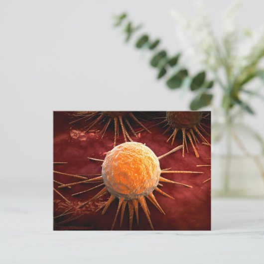 Conceptueel Afbeelding van het kankervirus 1 Briefkaart (Staand voorkant)