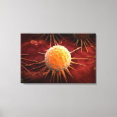 Conceptueel Afbeelding van het kankervirus 1 Canvas Afdruk (Voorkant)