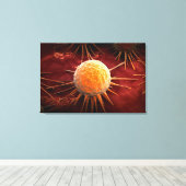 Conceptueel Afbeelding van het kankervirus 1 Canvas Afdruk (Insitu (Houten vloer))