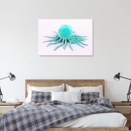 Conceptueel Afbeelding van het kankervirus 2 Canvas Afdruk (Insitu (Slaapkamer))