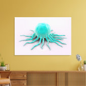 Conceptueel Afbeelding van het kankervirus 2 Canvas Afdruk (Insitu (Woonkamer))