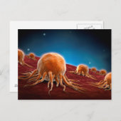 Conceptueel Afbeelding van het kankervirus 3 Briefkaart (Voorkant / Achterkant)