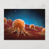 Conceptueel Afbeelding van het kankervirus 3 Briefkaart (Voorkant)