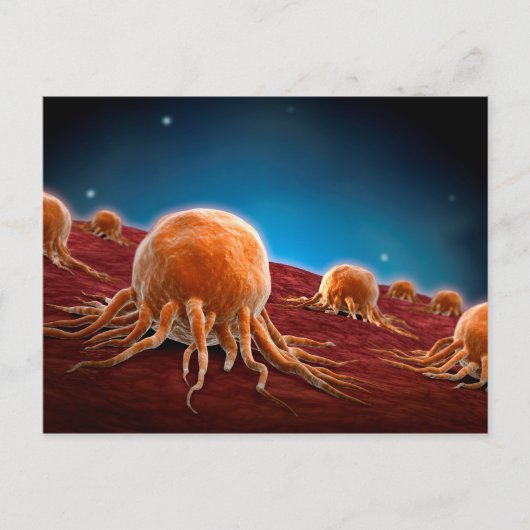 Conceptueel Afbeelding van het kankervirus 3 Briefkaart (Voorkant)