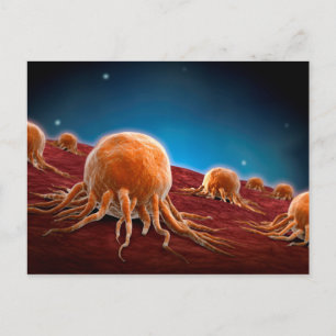 Conceptueel Afbeelding van het kankervirus 3 Briefkaart