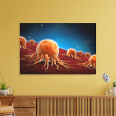 Conceptueel Afbeelding van het kankervirus 3 Canvas Afdruk (Insitu (Woonkamer))