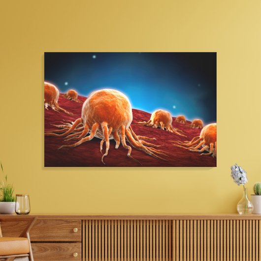 Conceptueel Afbeelding van het kankervirus 3 Canvas Afdruk (Insitu (Woonkamer))