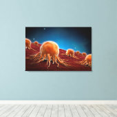 Conceptueel Afbeelding van het kankervirus 3 Canvas Afdruk (Insitu (Houten vloer))