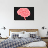Conceptueel Afbeelding van het menselijk brein 4 Canvas Afdruk (Insitu (Slaapkamer))