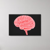 Conceptueel Afbeelding van het menselijk brein 4 Canvas Afdruk (Voorkant)