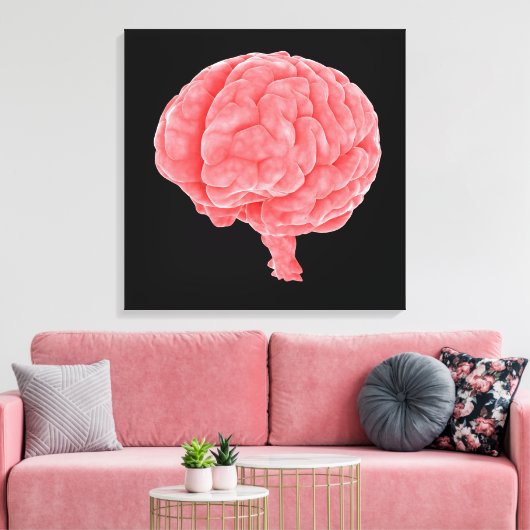conceptueel Afbeelding van het menselijk brein 5 Canvas Afdruk (Insitu (Woonkamer))