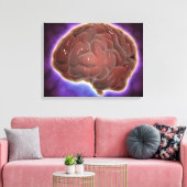 Conceptueel Afbeelding van het menselijk brein 6 Canvas Afdruk (Insitu (Woonkamer))