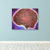 Conceptueel Afbeelding van het menselijk brein 6 Canvas Afdruk (Insitu (Houten vloer))