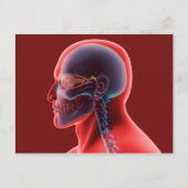 Conceptueel Afbeelding van het menselijk oog en de Briefkaart (Voorkant)