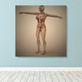 Conceptueel Afbeelding van het menselijk zenuwstel Canvas Afdruk (Insitu (Houten vloer))