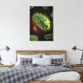 Conceptueel Afbeelding van het rabiësvirus 1 Canvas Afdruk (Insitu (Slaapkamer))