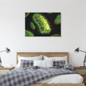 Conceptueel Afbeelding van het rabiësvirus 2 Canvas Afdruk (Insitu (Slaapkamer))