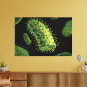 Conceptueel Afbeelding van het rabiësvirus 2 Canvas Afdruk (Insitu (Woonkamer))