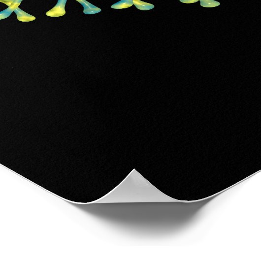 Conceptueel Afbeelding van het rabiësvirus 3 Poster (Hoek)