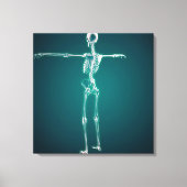 Conceptueel Afbeelding van het skeletstelsel bij d Canvas Afdruk (Voorkant)