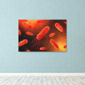 Conceptueel Afbeelding van lagellaatbacterie 1 Canvas Afdruk (Insitu (Houten vloer))