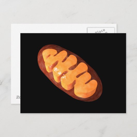 Conceptueel Afbeelding van mitochondria 1 Briefkaart (Voorkant / Achterkant)