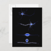 Conceptueel Afbeelding van neuron 1 Briefkaart (Voorkant / Achterkant)