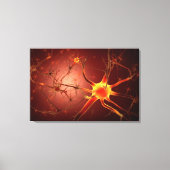 Conceptueel Afbeelding van Neuron 1 Canvas Afdruk (Voorkant)