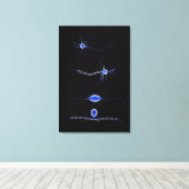 Conceptueel Afbeelding van neuron 1 Canvas Afdruk (Insitu (Houten vloer))