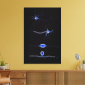 Conceptueel Afbeelding van neuron 1 Canvas Afdruk (Insitu (Woonkamer))