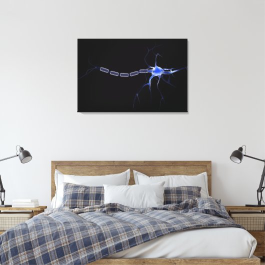 Conceptueel Afbeelding van neuron 2 Canvas Afdruk (Insitu (Slaapkamer))