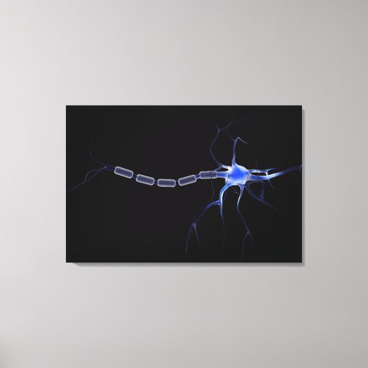 Conceptueel Afbeelding van neuron 2 Canvas Afdruk (Voorkant)