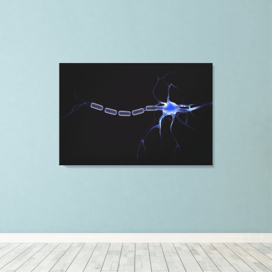 Conceptueel Afbeelding van neuron 2 Canvas Afdruk (Insitu (Houten vloer))