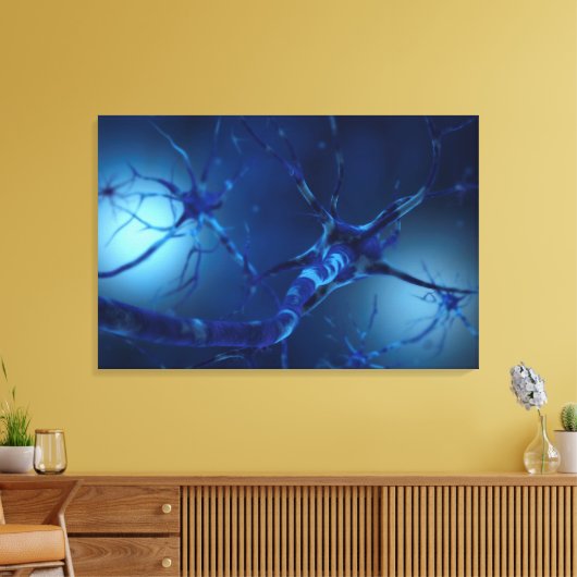 Conceptueel Afbeelding van Neuron 2 Canvas Afdruk (Insitu (Woonkamer))