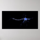 Conceptueel Afbeelding van neuron 2 Poster (Voorkant)