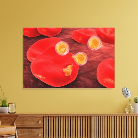 Conceptueel Afbeelding van paramecium 2 Canvas Afdruk (Insitu (Woonkamer))