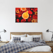 Conceptueel Afbeelding van plasma dat malaria vero Canvas Afdruk (Insitu (Slaapkamer))