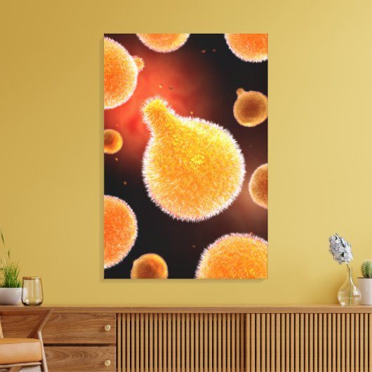 Conceptueel Afbeelding van plasma dat malaria vero Canvas Afdruk (Insitu (Woonkamer))