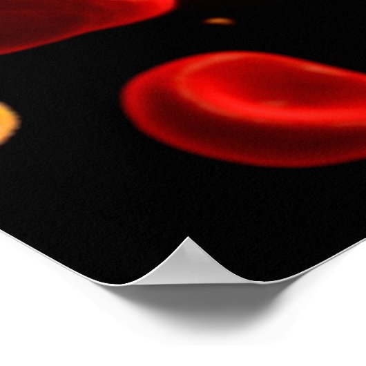 Conceptueel Afbeelding van plasma dat malaria vero Poster (Hoek)