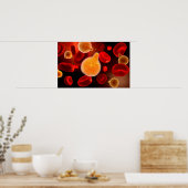 Conceptueel Afbeelding van plasma dat malaria vero Poster (Keuken)