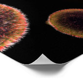 Conceptueel Afbeelding van plasma dat malaria vero Poster (Hoek)