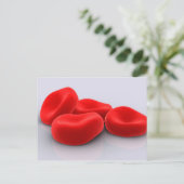 Conceptueel Afbeelding van rode bloedcellen Briefkaart (Staand voorkant)