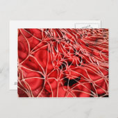 Conceptueel Afbeelding van rode bloedcellen met fi Briefkaart (Voorkant / Achterkant)