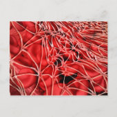 Conceptueel Afbeelding van rode bloedcellen met fi Briefkaart (Voorkant)