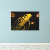 Conceptueel Afbeelding van Salmonella typhi 1 Canvas Afdruk (Insitu (Houten vloer))