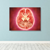 Conceptueel Afbeelding van schedelzenuwen in herse Canvas Afdruk (Insitu (Houten vloer))