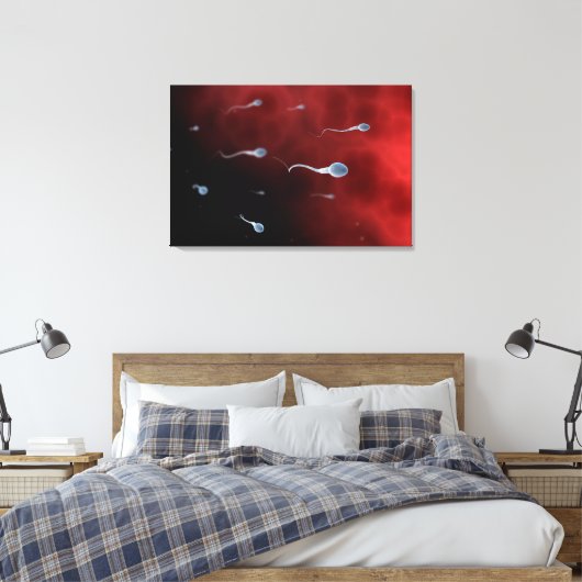 Conceptueel Afbeelding van spier- en skeletspieren Canvas Afdruk (Insitu (Slaapkamer))