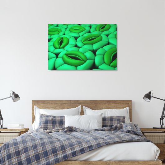Conceptueel Afbeelding van Stomata 1 Canvas Afdruk (Insitu (Slaapkamer))
